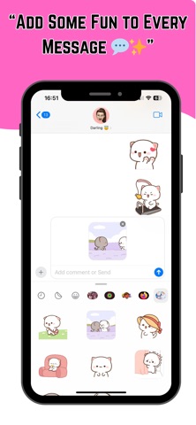 Animated Gomas Peachs Stickers screenshot
