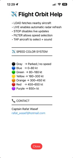 Скриншот Flight Orbit на iPhone 4