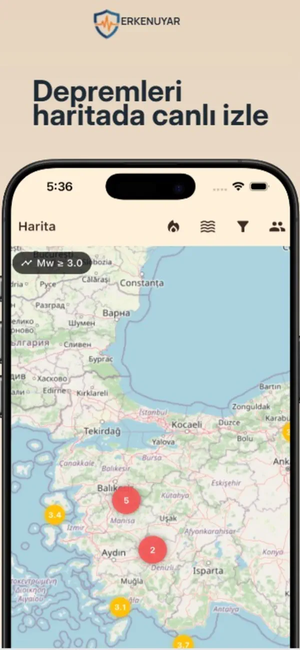 Screenshot #3 pour ErkenUyar: Acil Uyarı