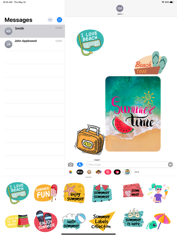 Screenshot #6 pour Beach Holiday Stickers Pack