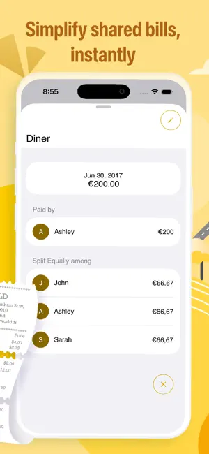 Banana Split, Bill & Expenses screenshot 3