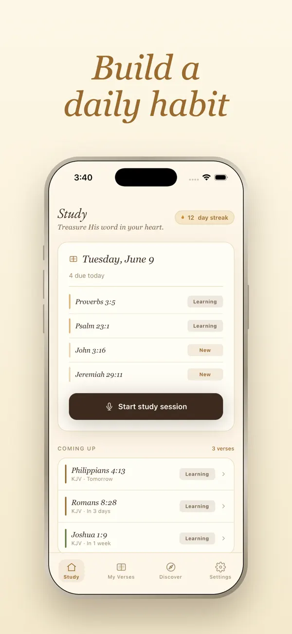 Screenshot #1 pour OneNineteen: Scripture Memory