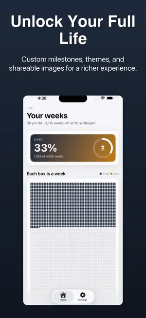Life Weeks Grid - Memento Mori screenshot 3