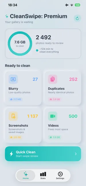 CleanSwipe: Premium screenshot 2
