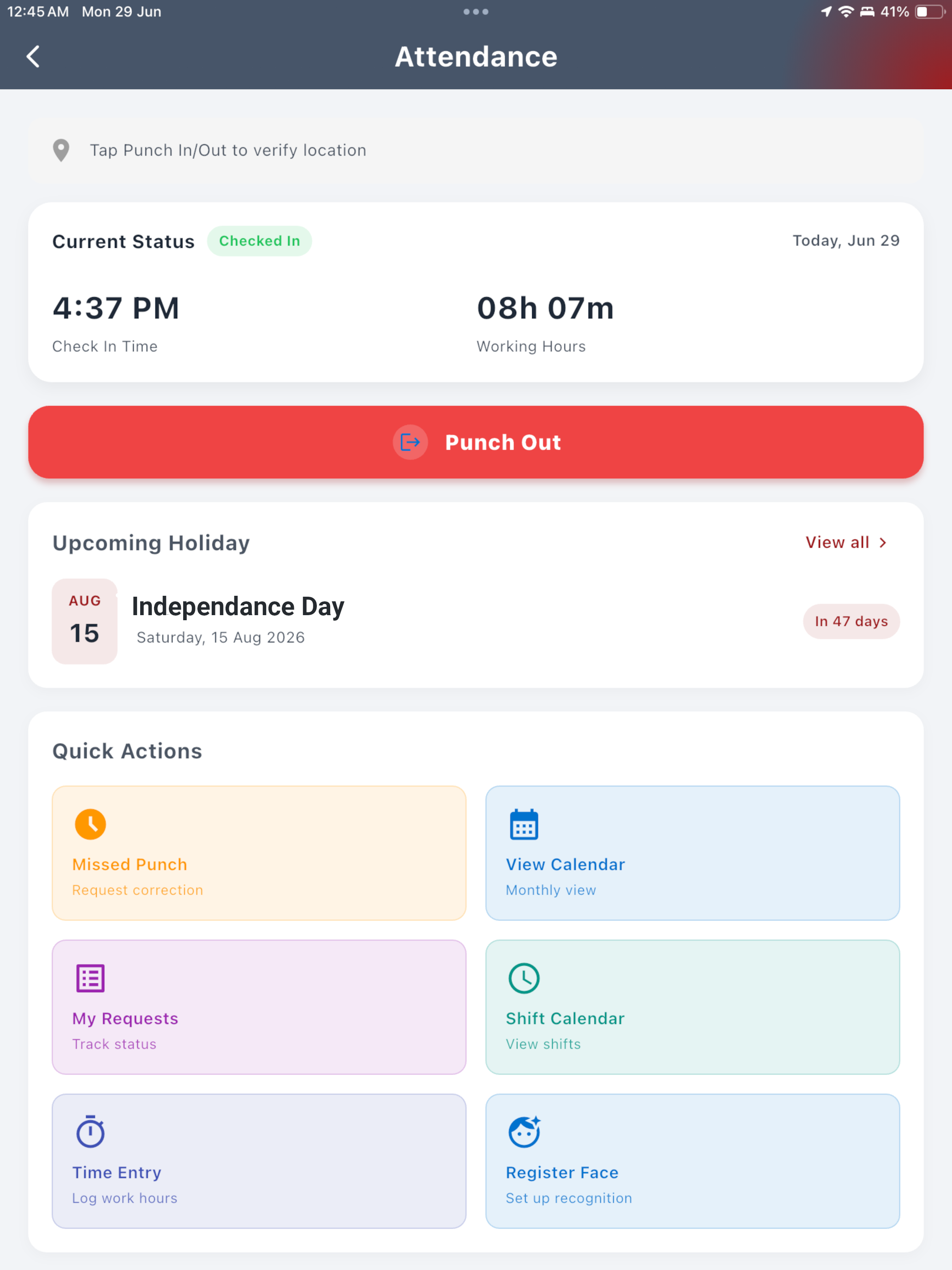 Norms MyHR screenshot 7
