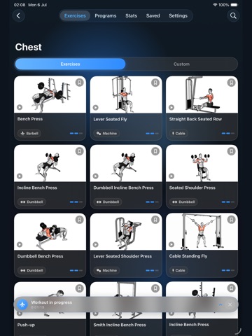 Body Pilot — Gym Workout iPad screenshot