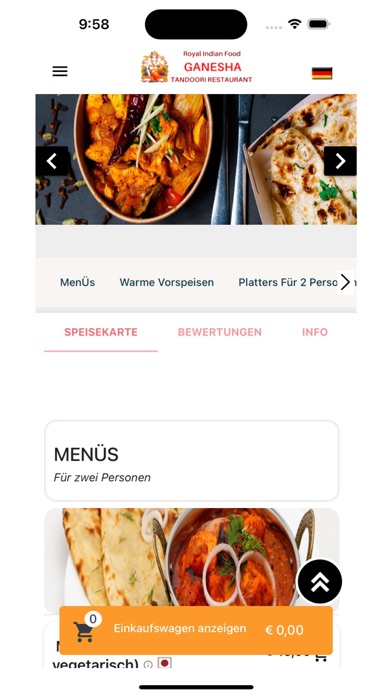 Ganesha Tandoori Restaurant Screenshot