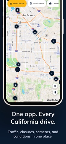 California Roads iPhone screenshot