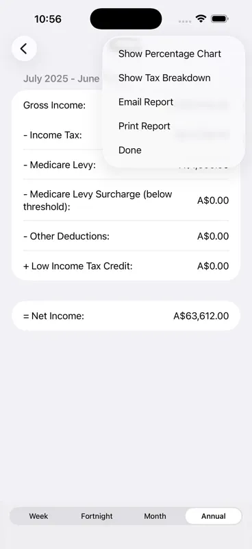 Income Tax Calculator (AU&NZ) screenshot 5 of 6