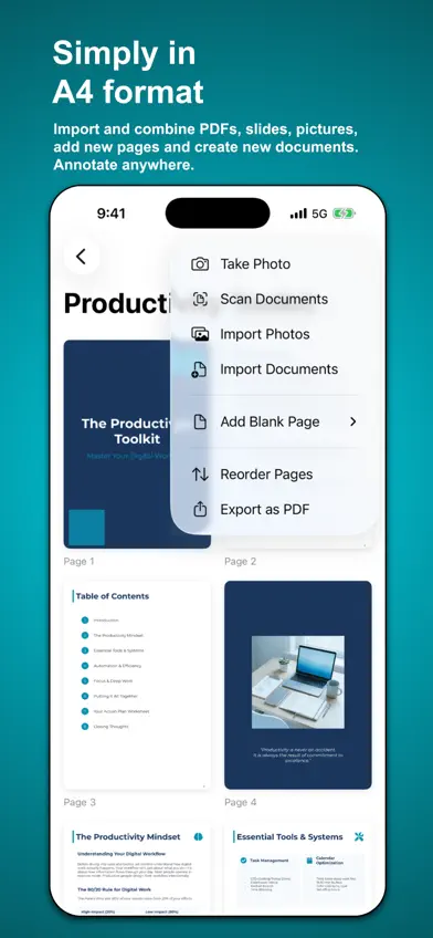 A4Pad – Merge, Annotate PDF screenshot 1
