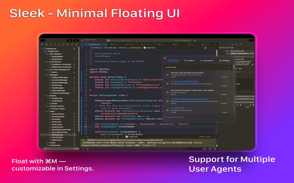 #2. FloatBrowse (macOS) 由: Eshan Singh