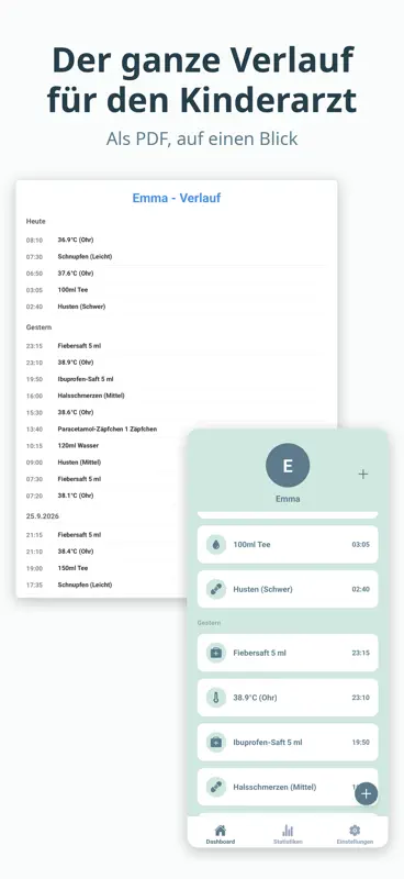 Mona Kinder Fieber Tagebuch screenshot 2 of 7