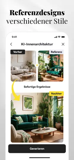 Screenshot von KI - Wohnungsdesign, DecAI® auf dem iPhone 3