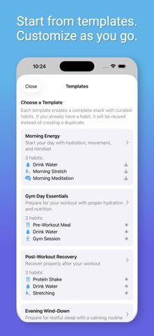 Habit Stack - Self Care Screenshot 4 of 5