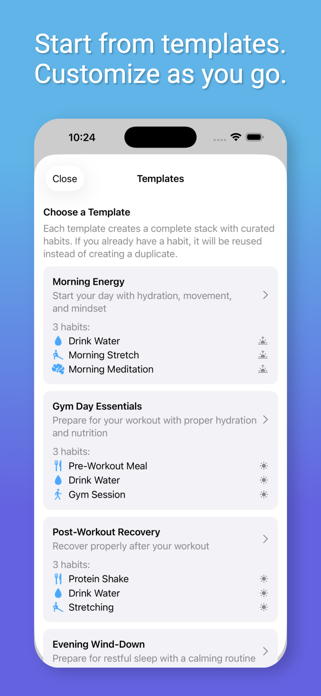Habit Stack - Self Care Screenshot 4 of 5