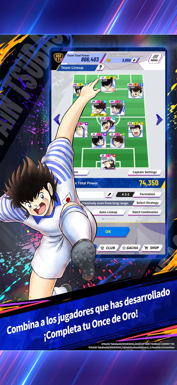 CaptainTsubasa:MyGoldenXI MG11 iOS Mod IPA screenshot 6 - iOS game interface