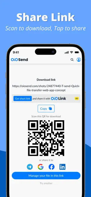 oioSend screenshot 2