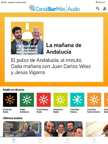 CanalSur Más Audio iPad screenshot 2