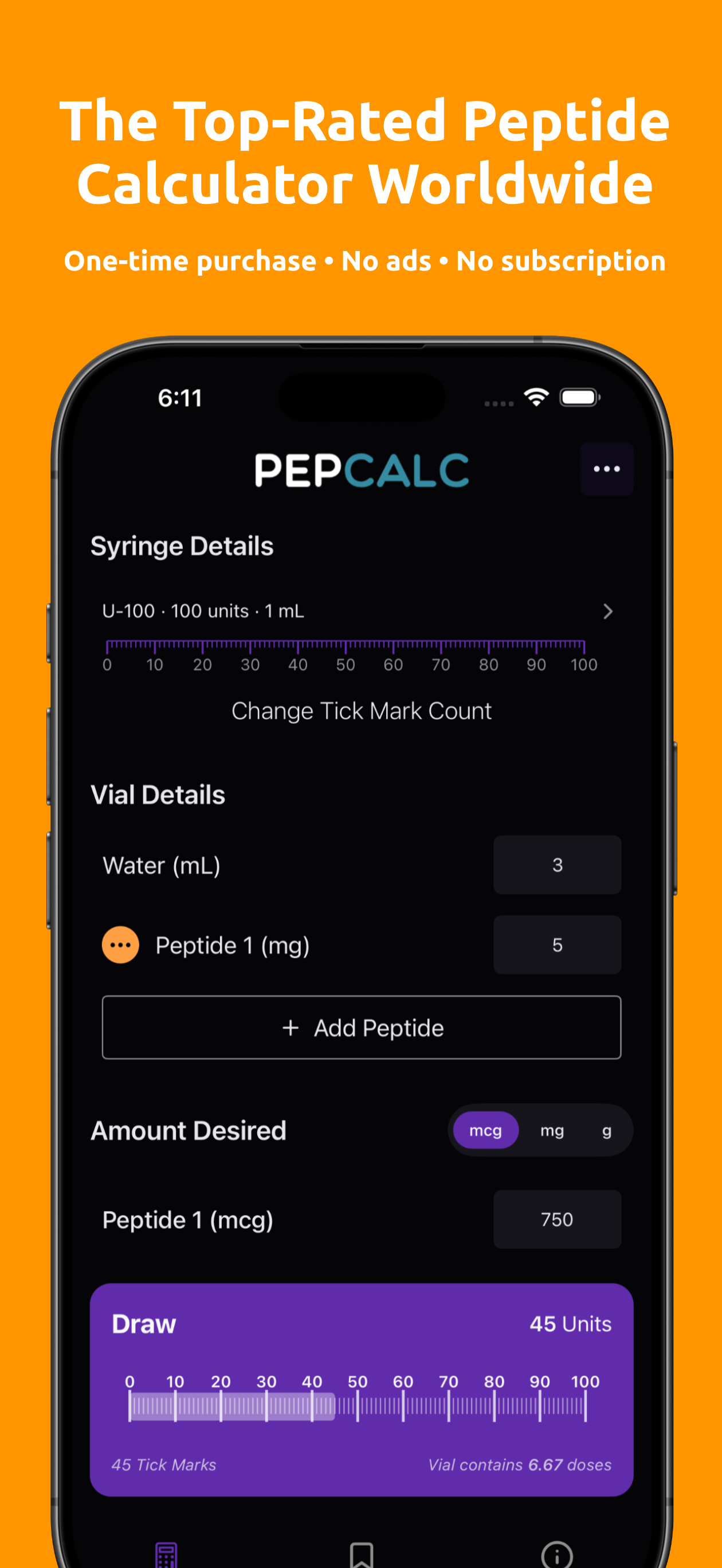 PepCalc: Peptide Calculator
