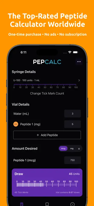 PepCalc: Peptide Calculator screenshot 1 of 6