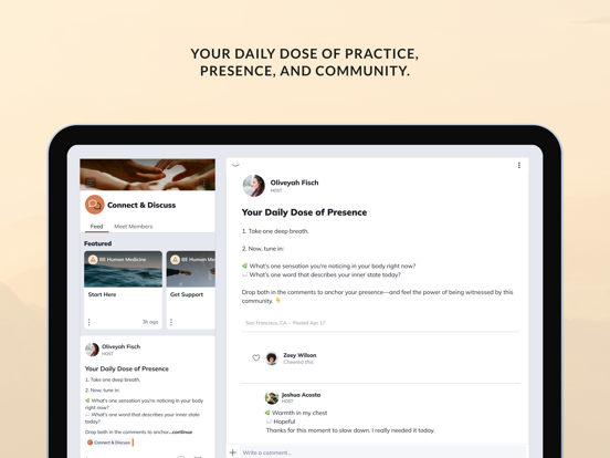 BE HUMAN MEDICINE iPad screenshot 3 - Social Networking app