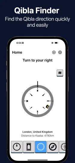Qibla Finder: Accurate Compass iPhone Ekran Görüntüsü 1