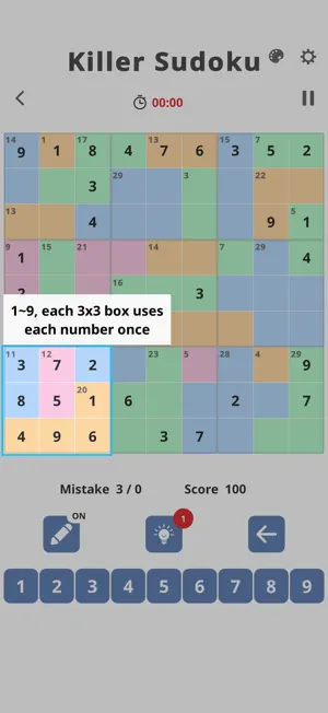 Killer Sudoku: Brain Puzzle screenshot 2