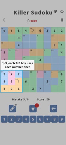 Killer Sudoku: Brain Puzzle Screenshot 2 of 5