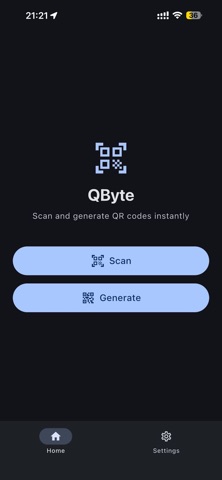 QByte: QR Scanner / Generator screenshot