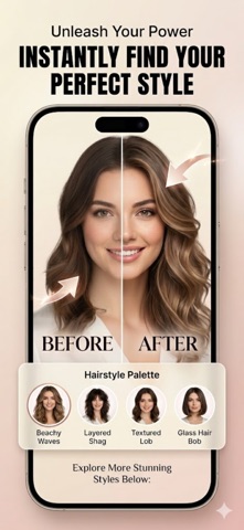 AI Hair Style Changer: Try On iPhone screenshot