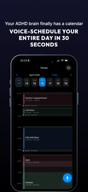 Tempo: ADHD Calendar & Planner screenshot 1