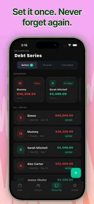 DebtFlow - Debt Tracker, IOU screenshot 1