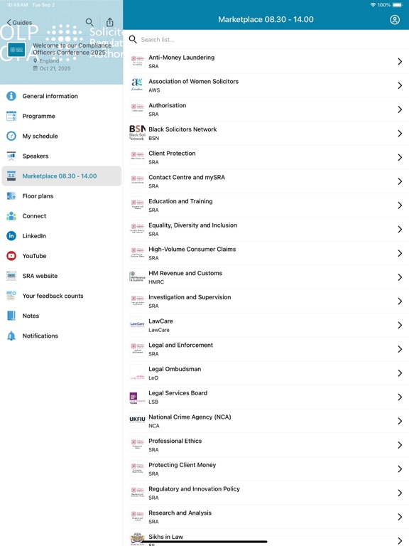 SRA Compliance Officers 2025 app screenshot 2