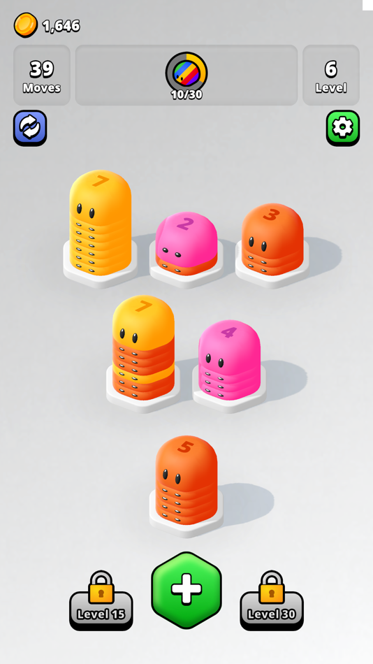 #3. Jelly Sort 3D! (iOS) By: Lucas Piloto