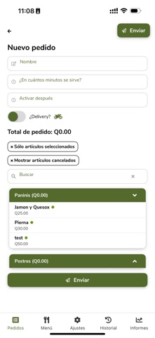 Comando Comanda iPhone screenshot