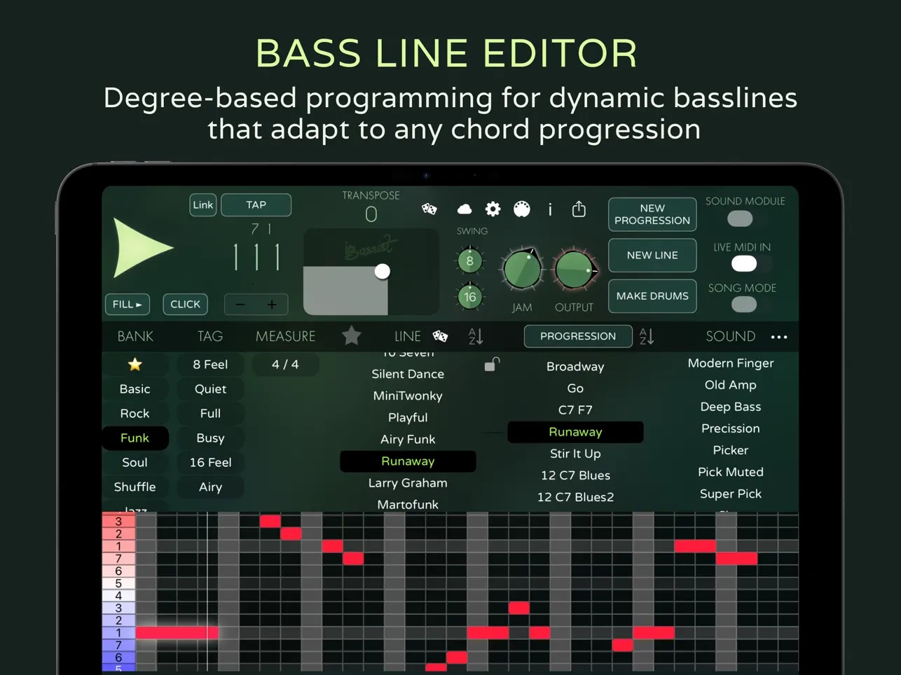 #2. iBassist – Virtual Bass Player (iOS) 由: Lumbeat