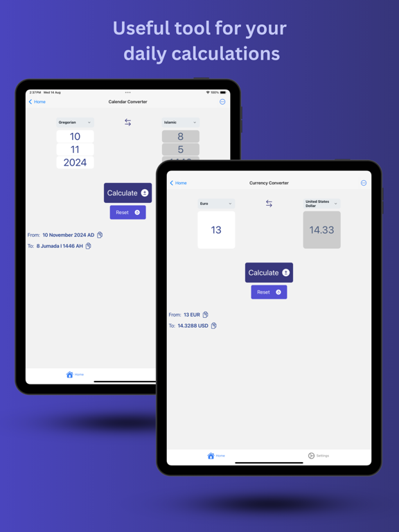 QuickCalc iPad screenshot 4 - Utilities app