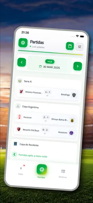 Futebol Brasileiro - Ao Vivo screenshot 1
