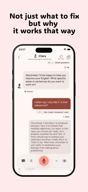 PeraVox: AI English Speaking screenshot 2