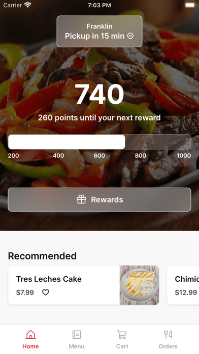 Lomeli's Bar and Grill iPhone screenshot 1 - Food & Drink app