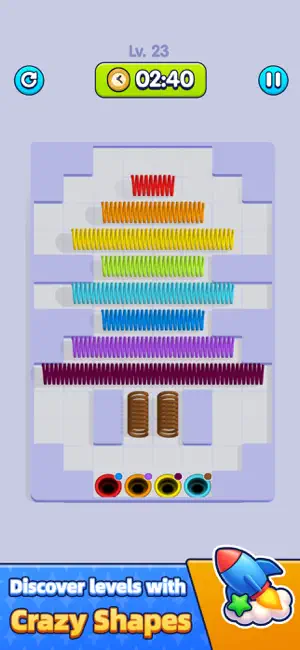 Spring Slide - Color Sort Game screenshot 3