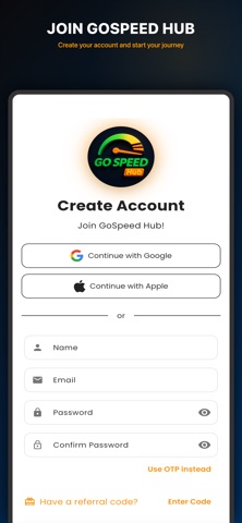 GoSpeed Hub screenshot