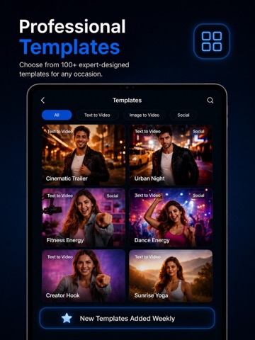 VIWO: Pose Ai Video Generator iPad screenshot