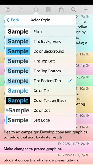 Скриншот CalReader - Calender Logs на iPhone 4