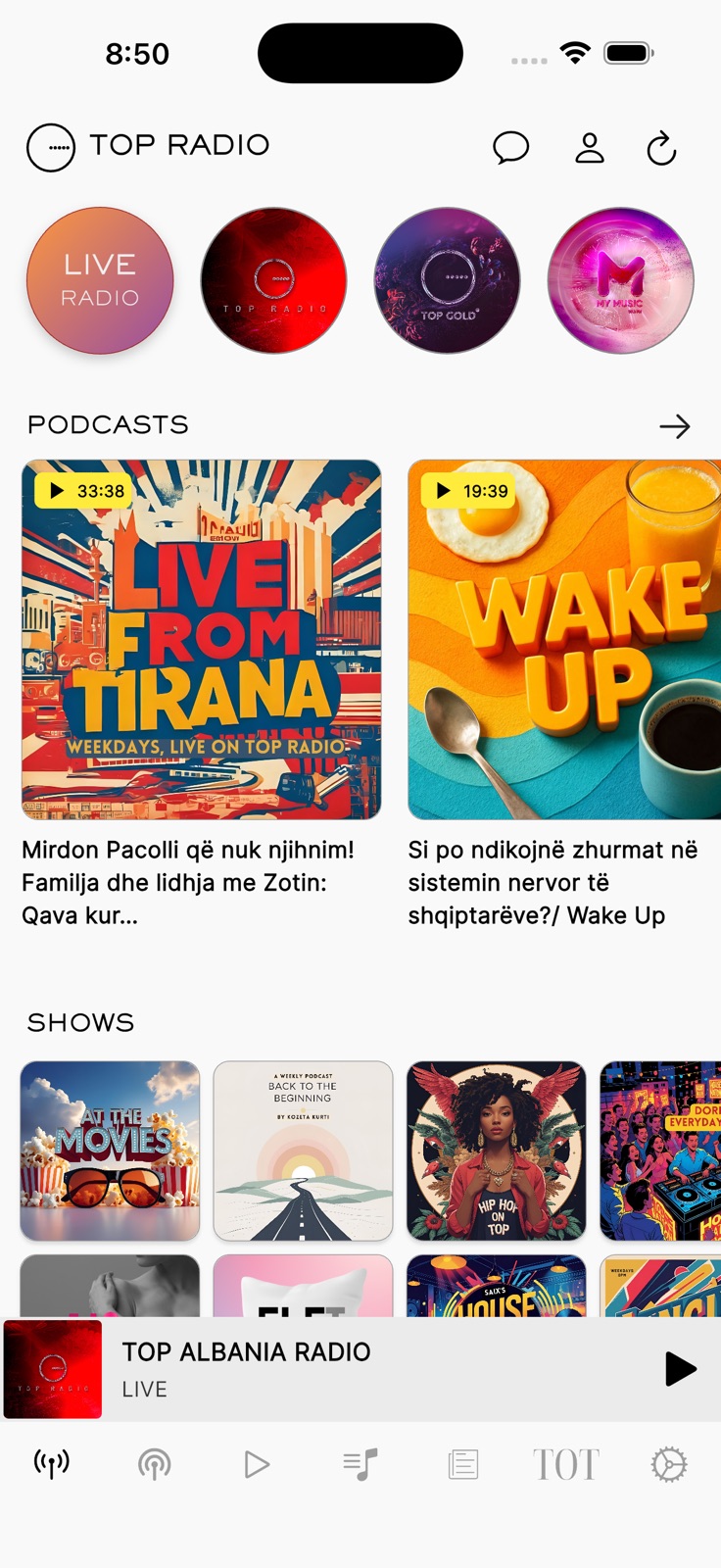 Top Albania Radio & Podcasts iphone screenshot 1