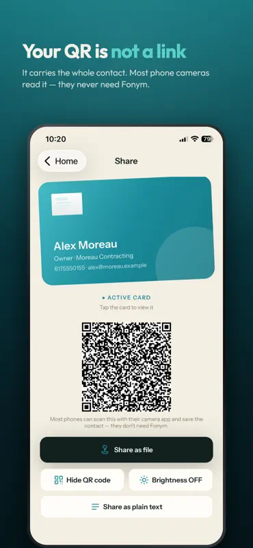 Fonym: Business Card Scanner screenshot 5 of 6