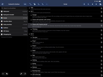 Outliner for iPad iPad screenshot