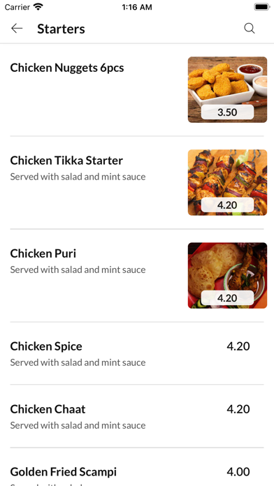 Ajantha Indian Takeaway. Screenshot