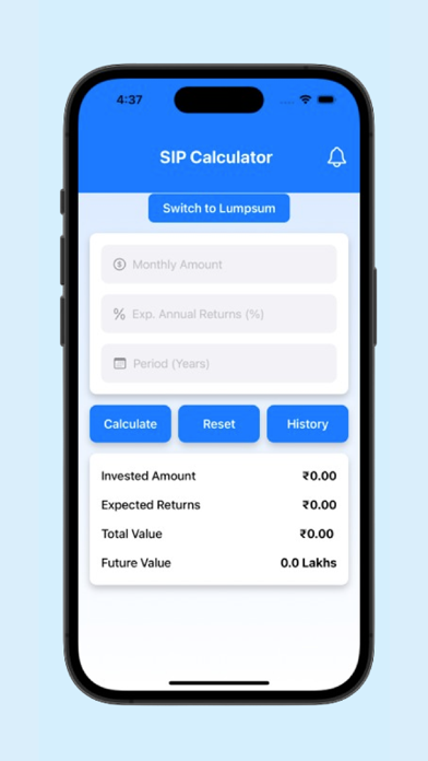 SIP Calculator with Reminder Screenshot
