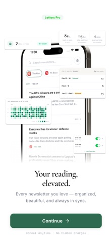 Letters - newsletter reader Screenshot 6 of 6